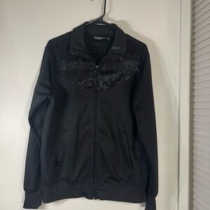 Anchor Blue Charcoal Zip-Up Jacket